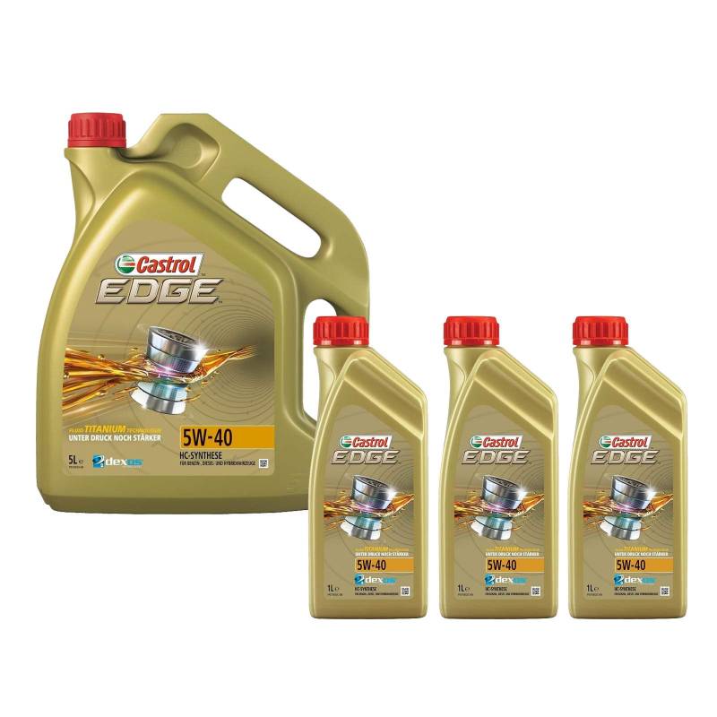 Motorenöl 5W-40 Edge Titanium FST [8 L] von Castrol (SET1535F18L) Öl Schmierung Motorenöl von Castrol Bundle