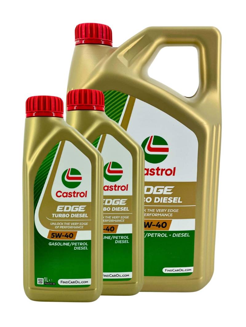 Motorenöl 5W-40 Edge Turbodiesel Titanium FST [7 L] von Castrol (SET1535BC7L) Öl Schmierung Motorenöl von Castrol Bundle