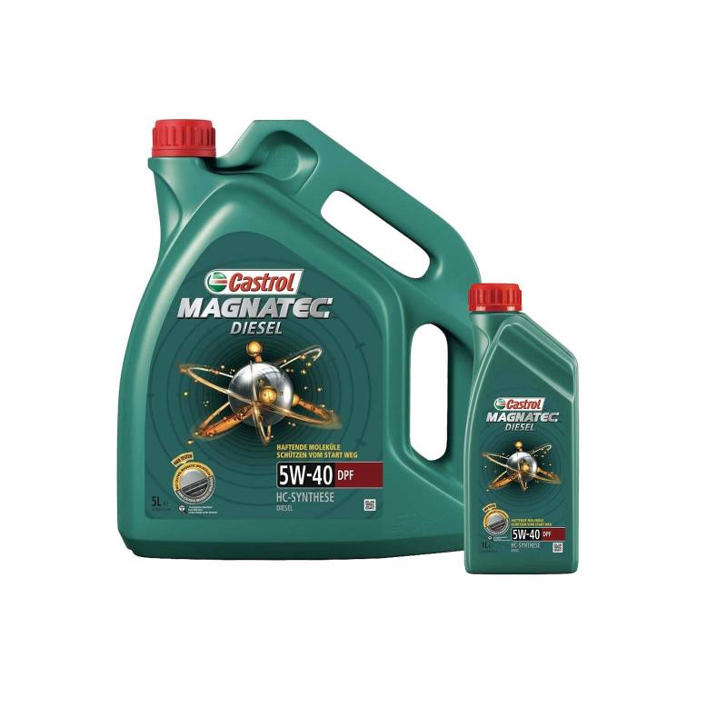 6L 6 Liter CASTROL Magnatec DIESEL DPF Motoröl Öl 5W40 dexos2 Ford WSS-M2C917-A von Castrol Bundle