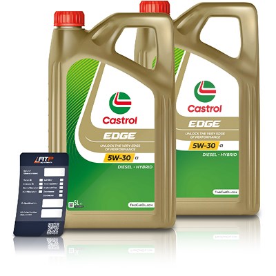 Castrol 10 L EDGE 5W-30 C1 + Ölwechsel-Anhänger [Hersteller-Nr. 15B943] von Castrol