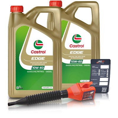 Castrol 10 L Magnatec 0W-30 D + Ölwechsel-Anhänger + Einfülltrichter [Hersteller-Nr. 15F67A] von Castrol