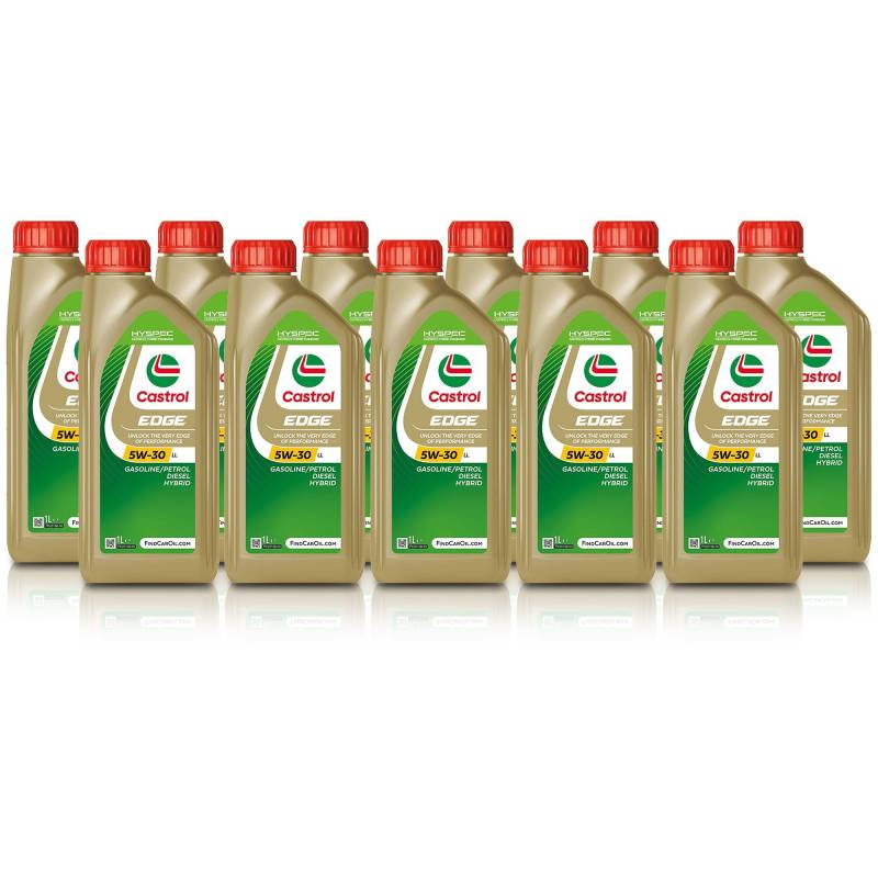 11x 1 L = 11 Liter Castrol Edge Fluid Titanium 5W-30 LL Motoröl von Castrol