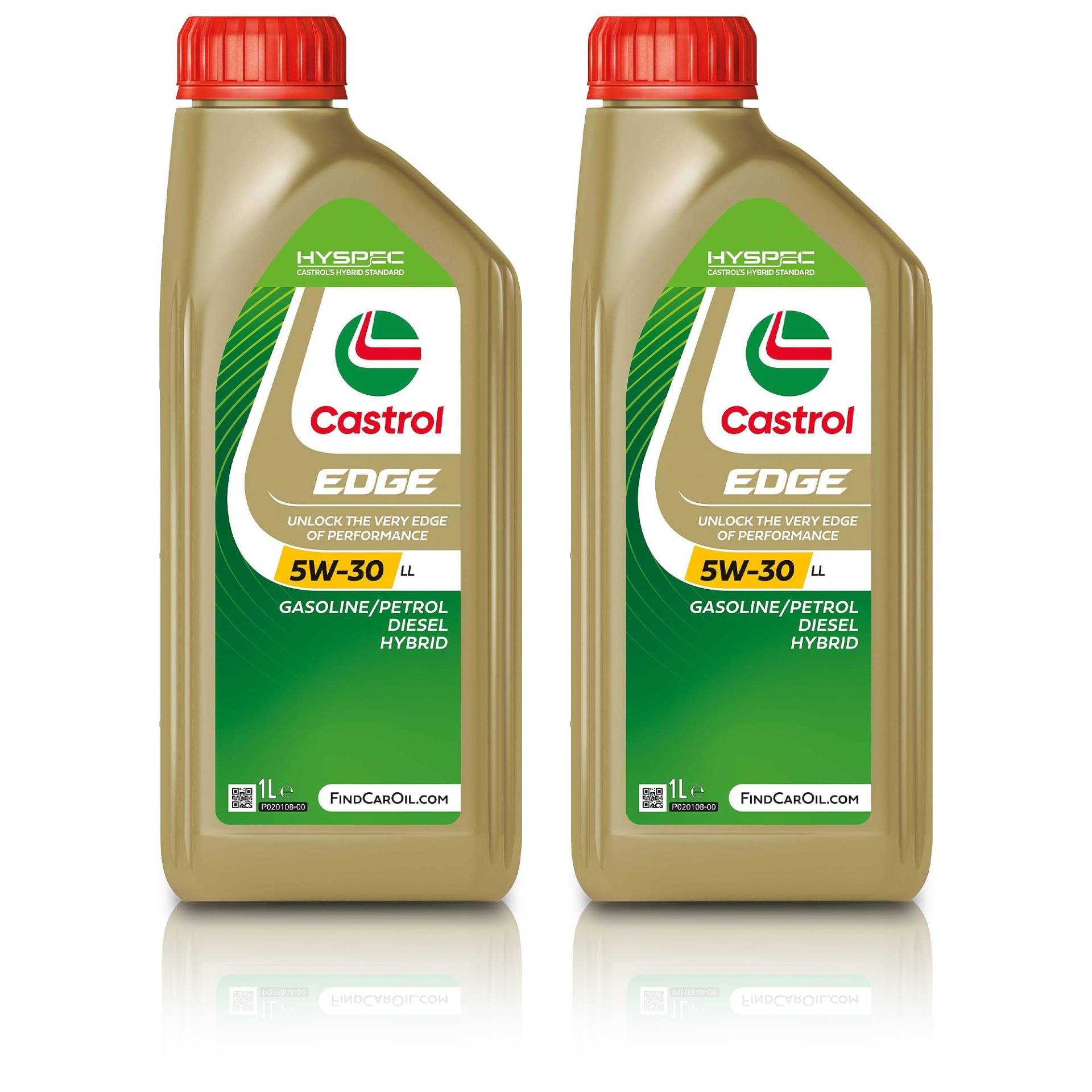 2x 1 L = 2 Liter Castrol Edge Fluid Titanium 5W-30 LL Motoröl von Castrol