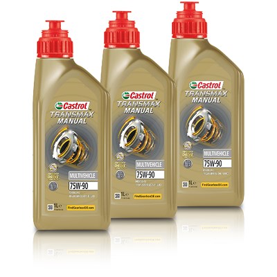 Castrol 3x 1 L Transmax Manual MV 75W-90 [Hersteller-Nr. 15D812] von Castrol