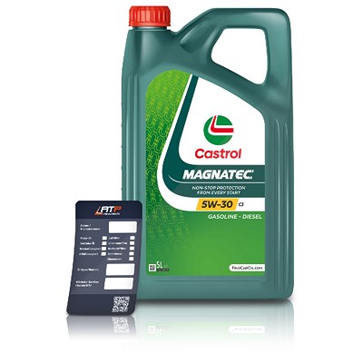 Castrol 5 L Magnatec 5W-30 C3 + Ölwechsel-Anhänger [Hersteller-Nr. 15D612] von Castrol