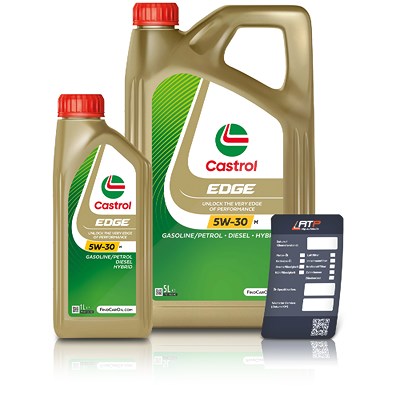 Castrol 6 L EDGE 5W-30 M + Ölwechsel-Anhänger [Hersteller-Nr. 15BF6C] von Castrol