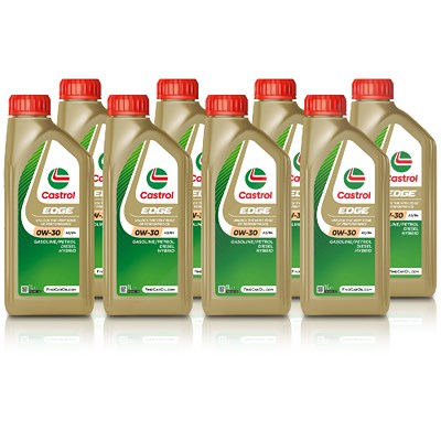 Castrol 8x 1 L EDGE 0W-30 A3/B4 [Hersteller-Nr. 15334A] von Castrol