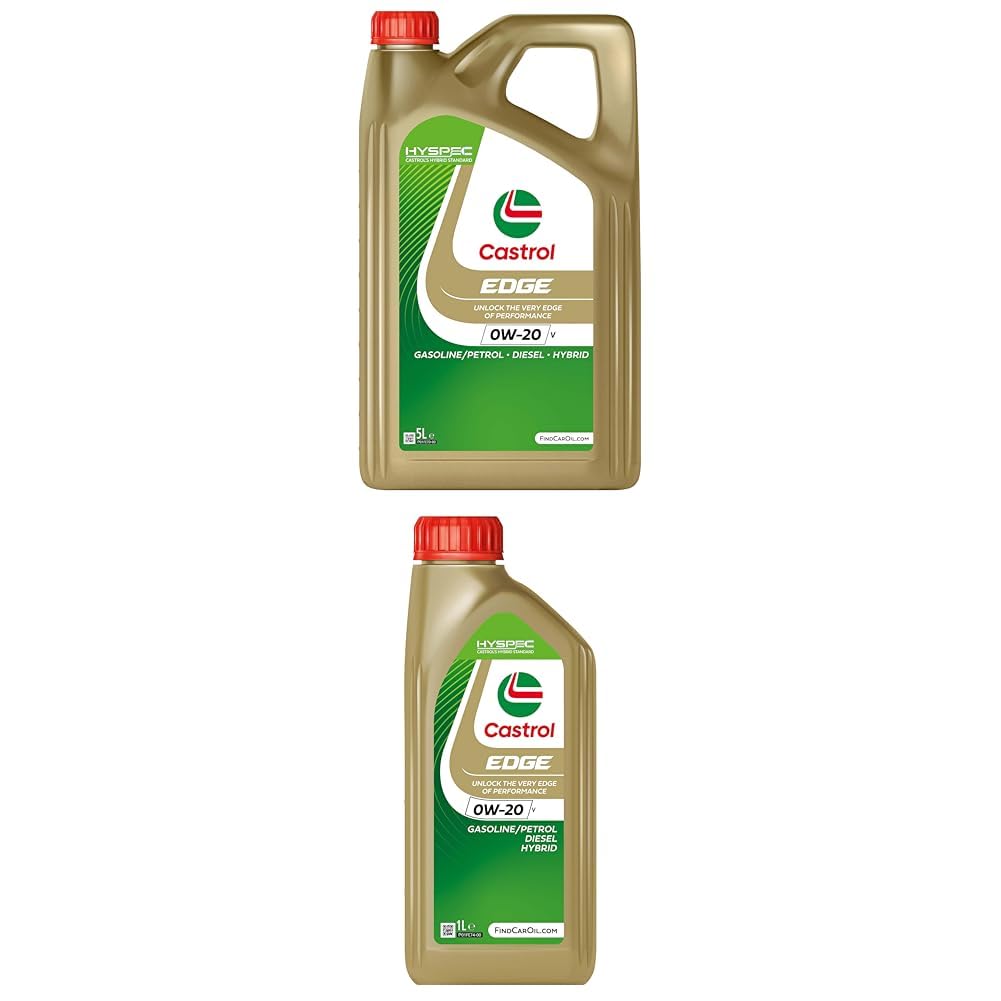 Bundle | Castrol EDGE 0W-20 V Motoröl, 5L + 1L von Castrol