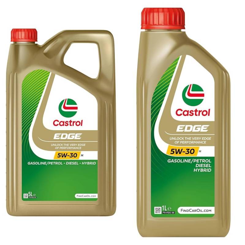 Castrol Bundle | Castrol EDGE 5W-30 M Motoröl, 5L + 1L von Castrol