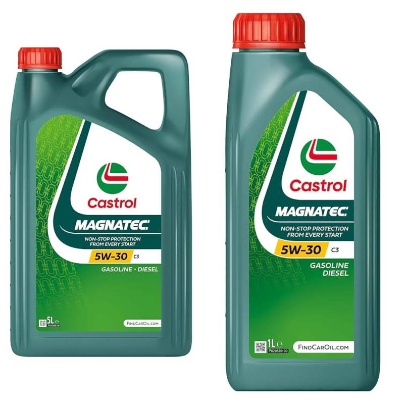 Castrol Bundle | Castrol MAGNATEC 5W-30 C3 Motoröl, 5L + 1L von Castrol