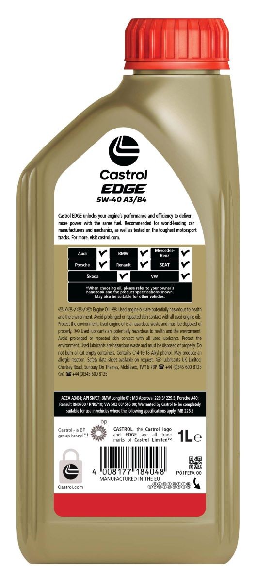 CASTROL Motoröl VW,AUDI,MERCEDES-BENZ 15F716 Motorenöl,Öl,Öl für Motor von Castrol