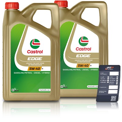 Castrol 10 L EDGE 5W-40 M + Ölwechsel-Anhänger [Hersteller-Nr. 15D3AB] von Castrol