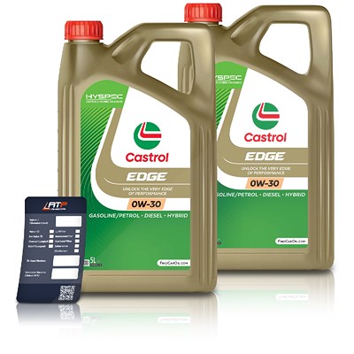 Castrol 10 L EDGE 0W-30 + Ölwechsel-Anhänger [Hersteller-Nr. 1533DD] von Castrol