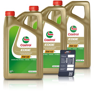 Castrol 15 L EDGE 5W-40 M + Ölwechsel-Anhänger [Hersteller-Nr. 15D3AB] von Castrol