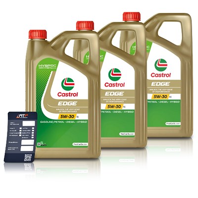 Castrol 15 L EDGE 5W-30 LL + Ölwechsel-Anhänger [Hersteller-Nr. 15669E] von Castrol