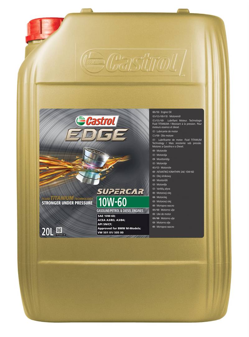 Castrol EDGE 10W-60 SUPERCAR Motoröl, 20L von Castrol