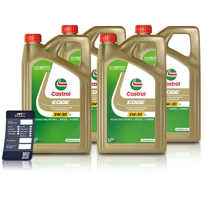 Castrol 20 L EDGE 5W-30 LL + Ölwechsel-Anhänger [Hersteller-Nr. 15669E] von Castrol