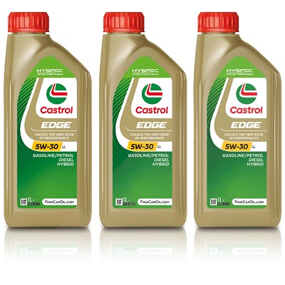 Castrol 3x 1 L EDGE 5W-30 LL [Hersteller-Nr. 15665F] von Castrol