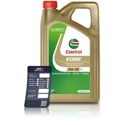 Castrol 5 L EDGE 0W-30 LL + Ölwechsel-Anhänger von Castrol