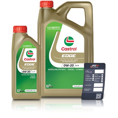 Castrol 6 L EDGE 0W-20 LL IV + Ölwechsel-Anhänger [Hersteller-Nr. 15B1B3] von Castrol