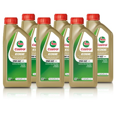 Castrol 6x 1 L EDGE 0W-40 A3/B4 [Hersteller-Nr. 15336D] von Castrol