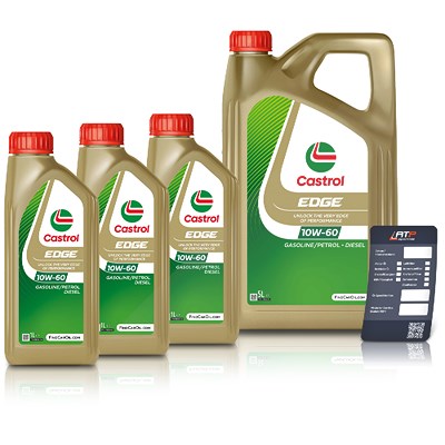 Castrol 8 L EDGE 10W-60 + Ölwechsel-Anhänger [Hersteller-Nr. 1595CE] von Castrol