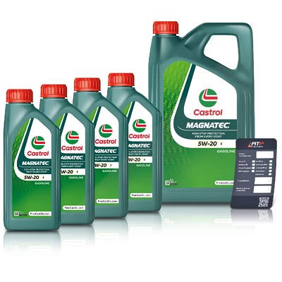 Castrol 9 L Magnatec 5W-20 E + Ölwechsel-Anhänger [Hersteller-Nr. 15CC47] von Castrol