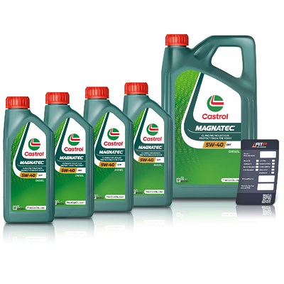 Castrol 9 L Magnatec 5W-40 DPF + Ölwechsel-Anhänger [Hersteller-Nr. 1502BA] von Castrol