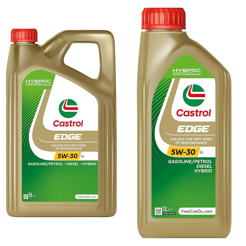 Bundle | Castrol EDGE 5W-30 LL Longlife Motoröl, 5L + 1L von Castrol