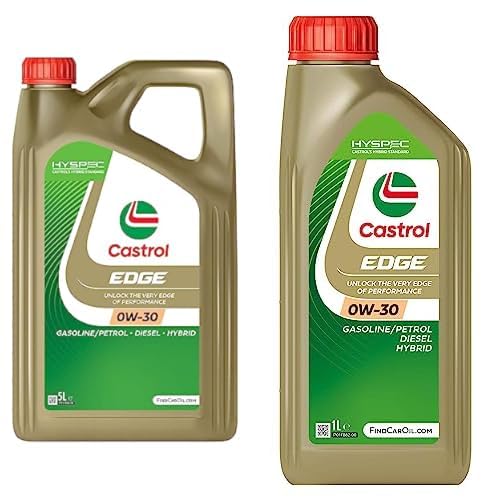 Castrol Bundle | Castrol EDGE 0W-30 Motoröl, 5L + 1L von Castrol