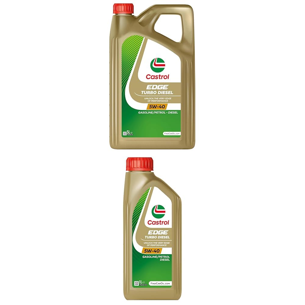 Castrol Bundle | Castrol EDGE TURBO DIESEL 5W-40 Motoröl, 1L + 5L von Castrol