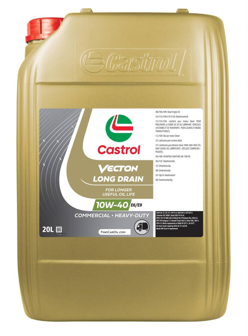 Castrol Vecton LngDrn 10W-40 E6/E9 Motoröl, 20L von Castrol