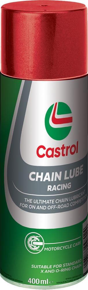 Castrol Chain Lube Racing Hochleistungskettenspray, 400 ML, Weiß von Castrol