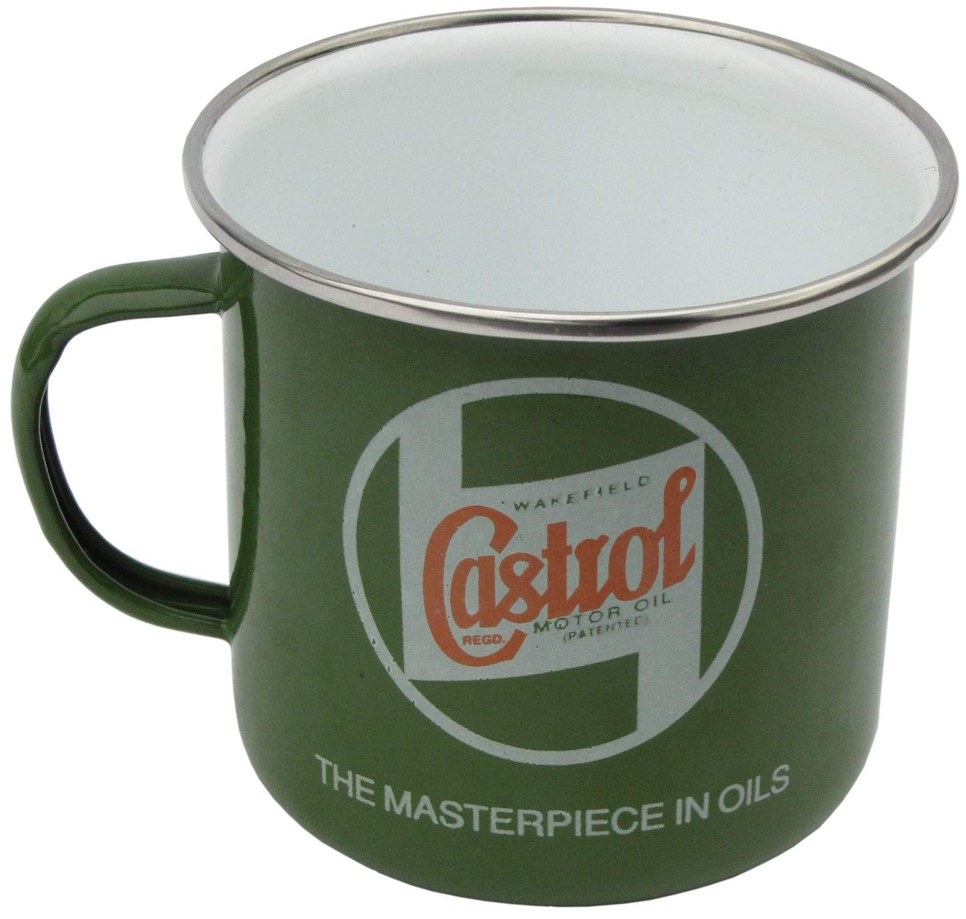 Castrol Classic STR588 Tin Mug, Green von Castrol