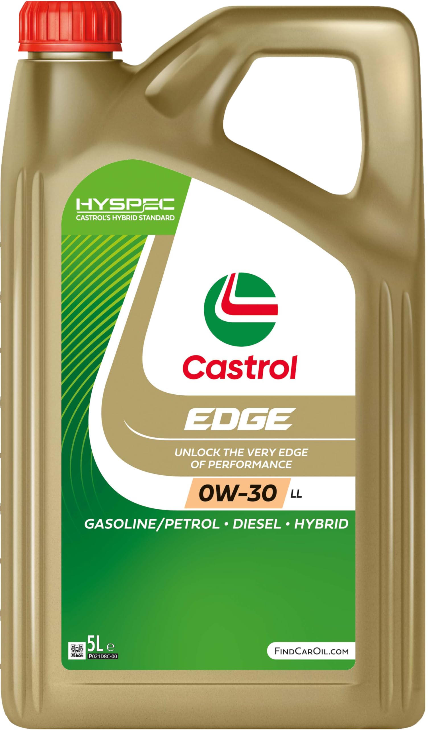 Castrol EDGE 0W-30 LL Longlife Motoröl, 5L, Gold von Castrol