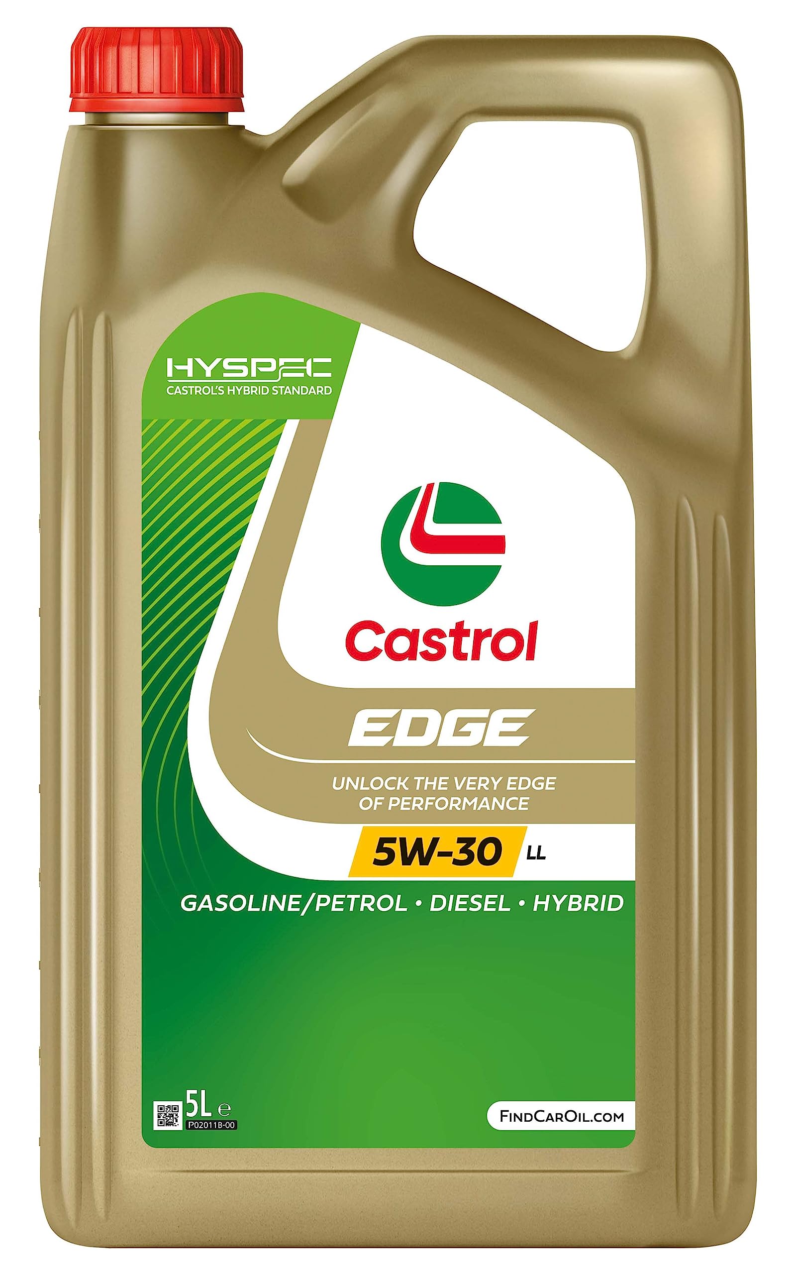 Castrol EDGE 5W-30 LL Longlife Motoröl, 5L, Gold von Castrol