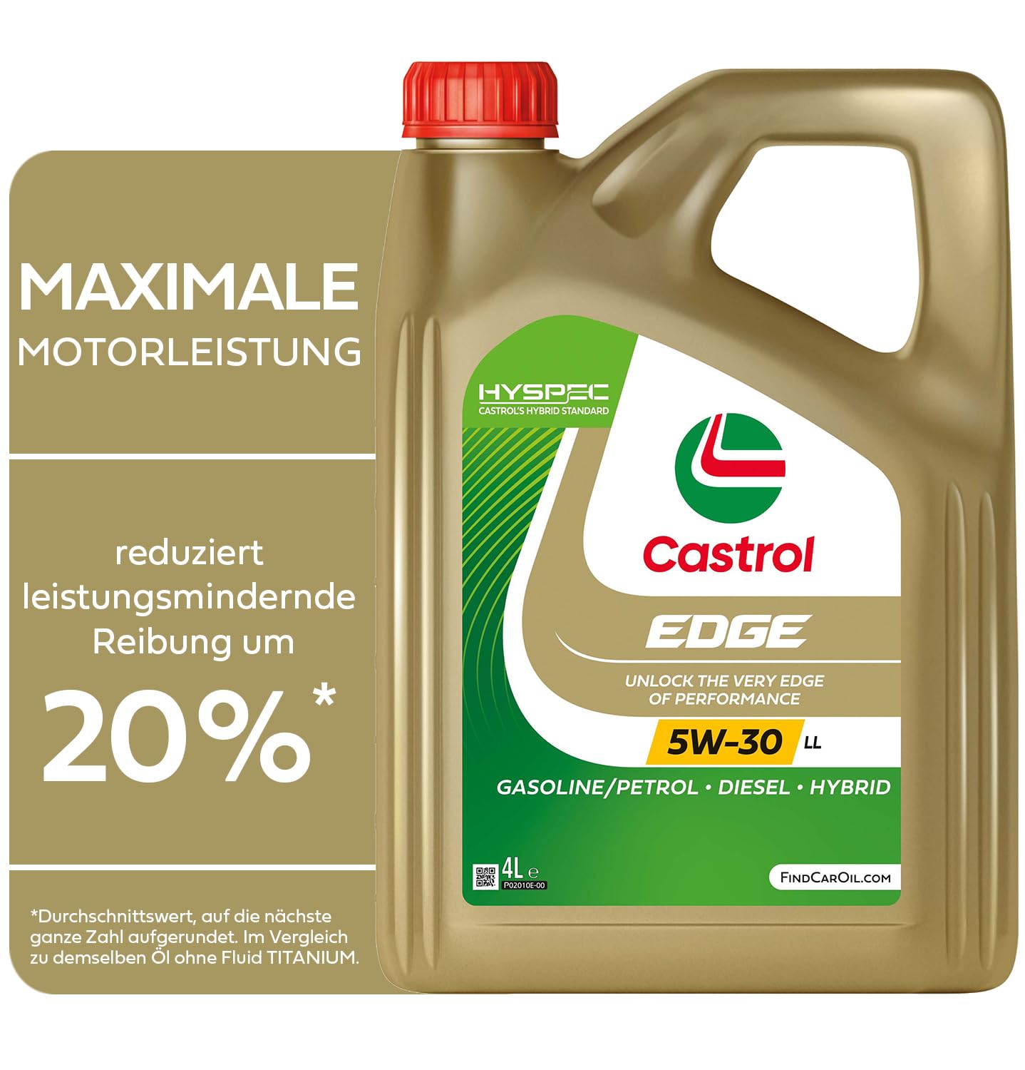 Castrol EDGE 5W-30 LL Longlife Motoröl, 4L von Castrol