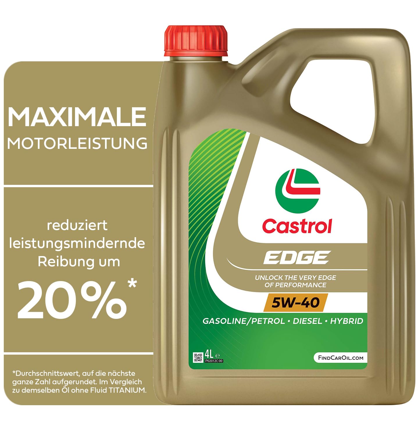 Castrol EDGE 5W-40 Motoröl, 4L von Castrol