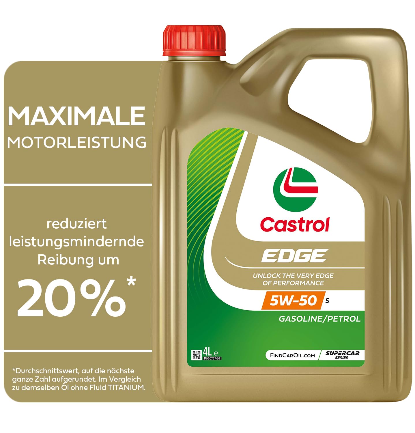 Castrol EDGE 5W-50 S Motoröl, 4L von Castrol