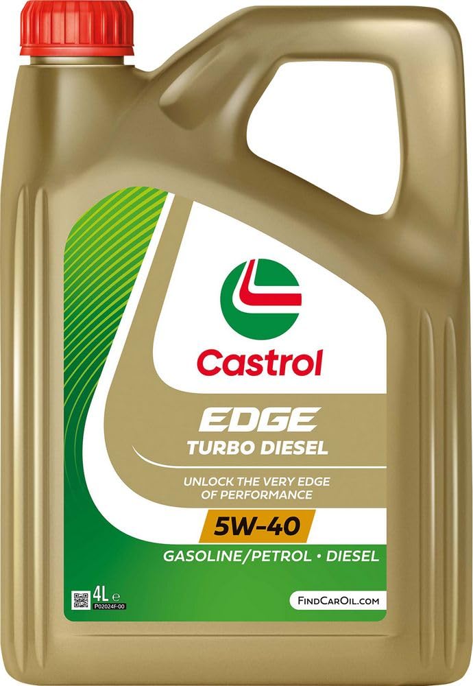 Castrol EDGE Turbo Diesel Motorenöl 5W-40 4L (englischsprachige Etiketten) von Castrol