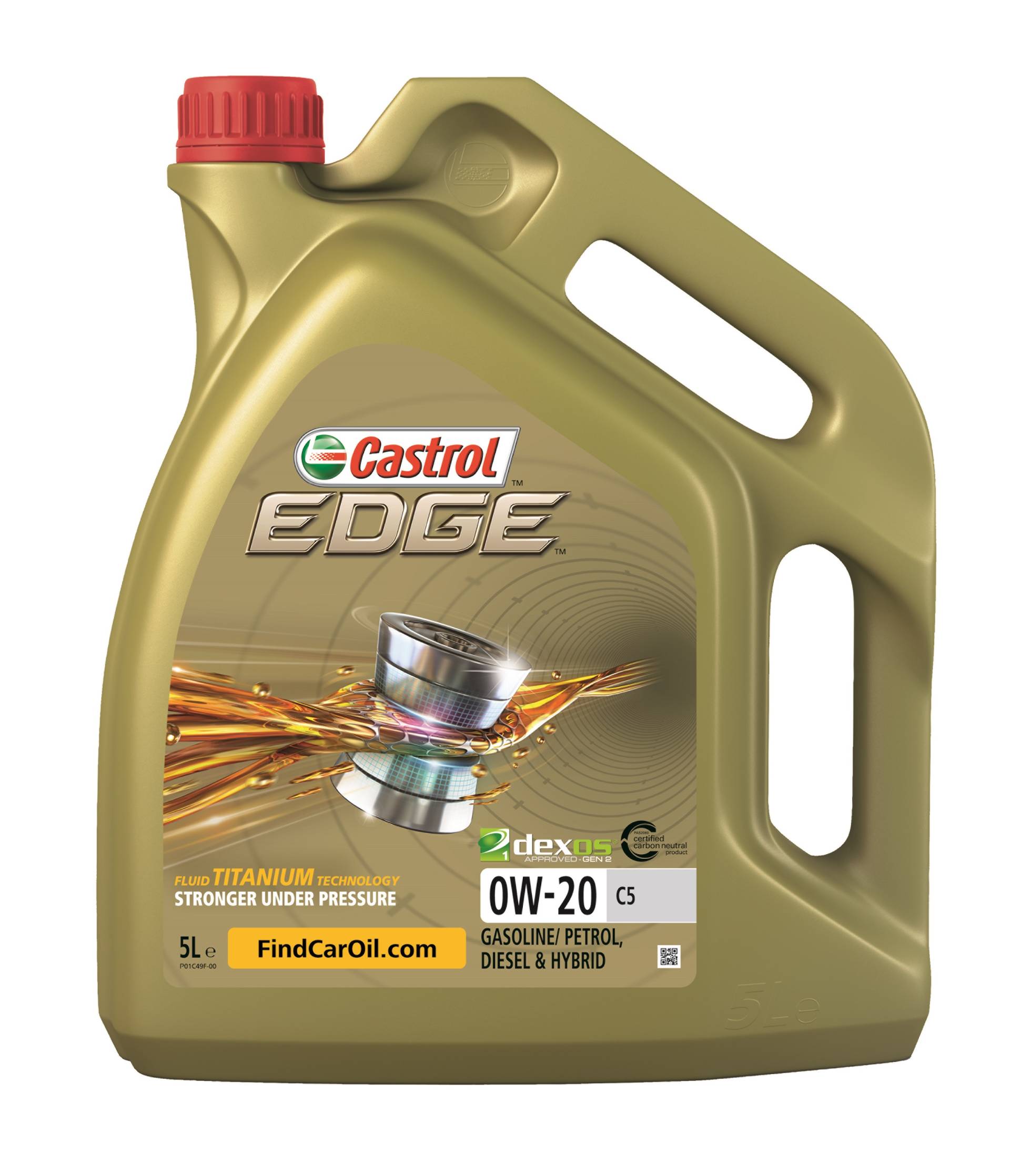 Castrol Edge 0W-20 C5 Motoröl, 5 l von Castrol