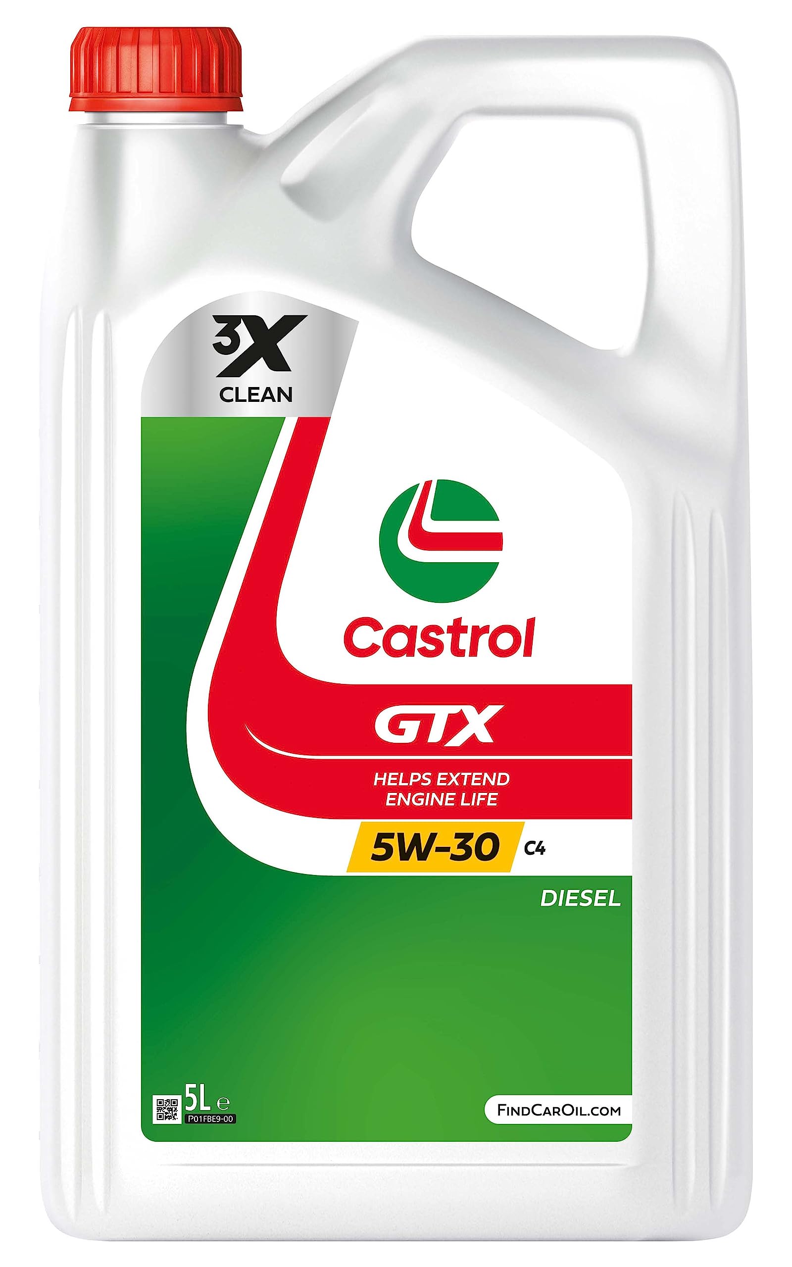 Castrol GTX 5W-30 C4 Motoröl, 5L, Weiß von Castrol