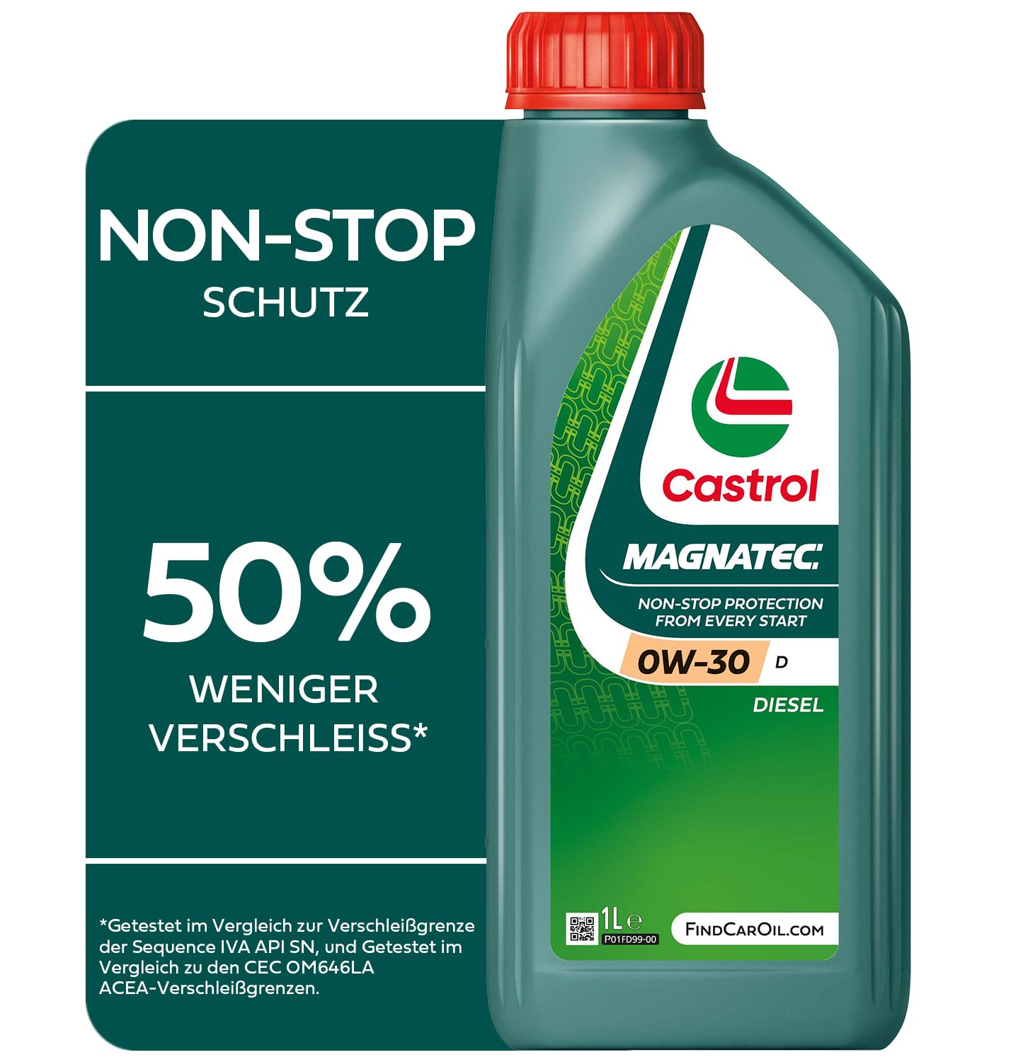 Castrol MAGNATEC 0W-30 D Motoröl, 1L, bianco von Castrol