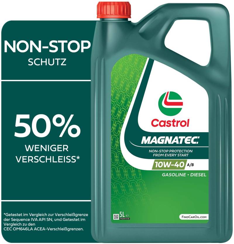 Castrol MAGNATEC 10W-40 A/B Motoröl, 5L von Castrol