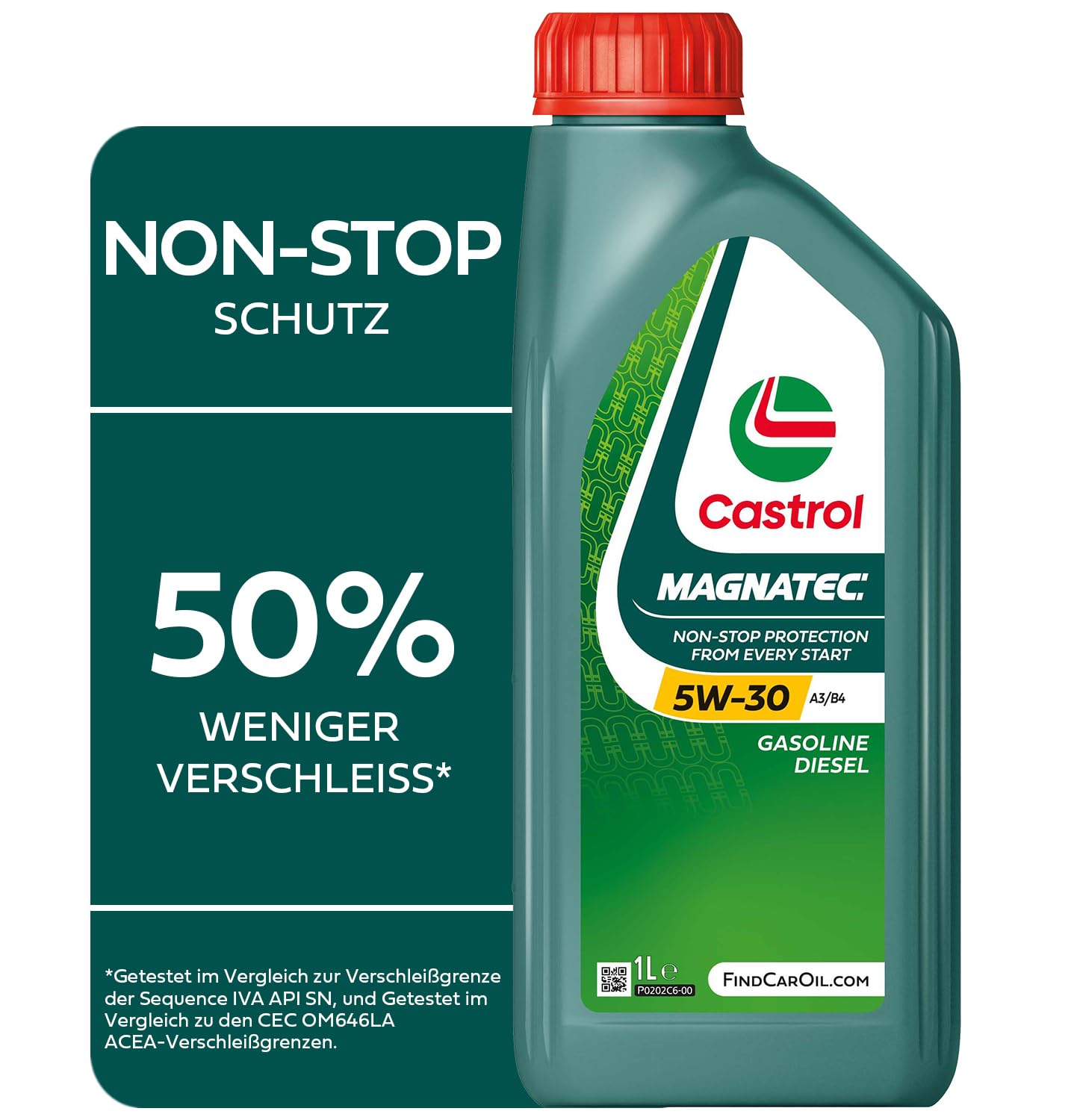 Castrol MAGNATEC 5W-30 A3/B4 Motoröl, 1L, Weiß von Castrol