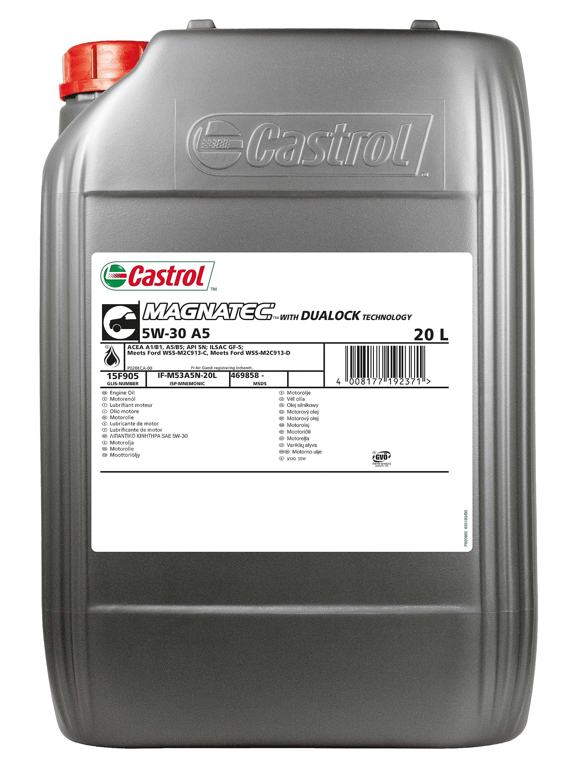 Castrol MAGNATEC 5W-30 A5 Motoröl, 20L von Castrol