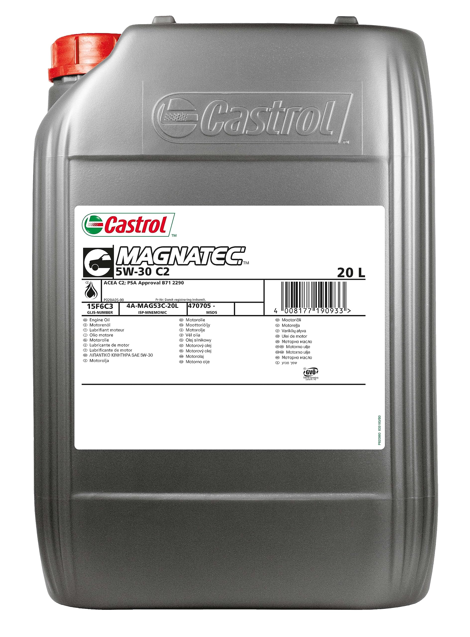 Castrol MAGNATEC 5W-30 C2 Motoröl, 20L von Castrol