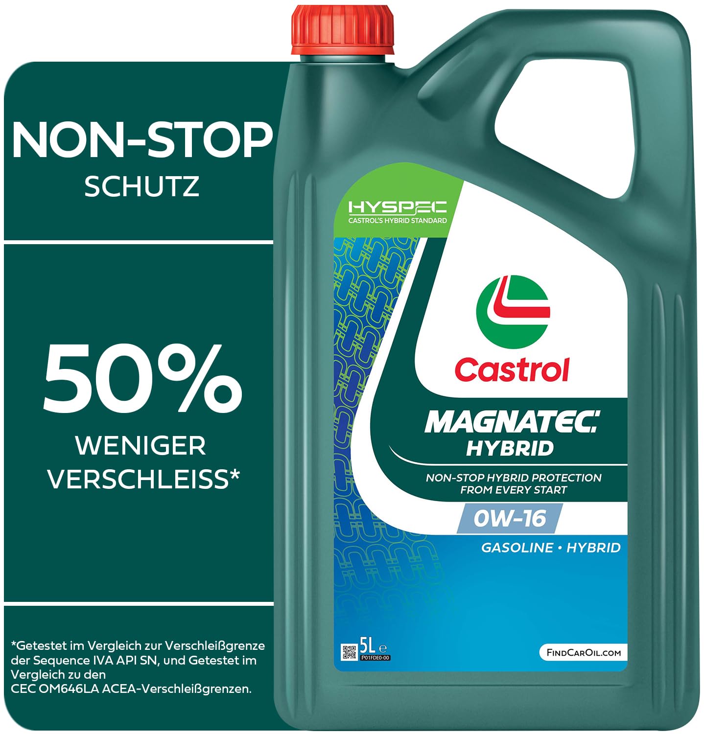 Castrol MAGNATEC Hybrid 0W-16 Motoröl, 5L von Castrol