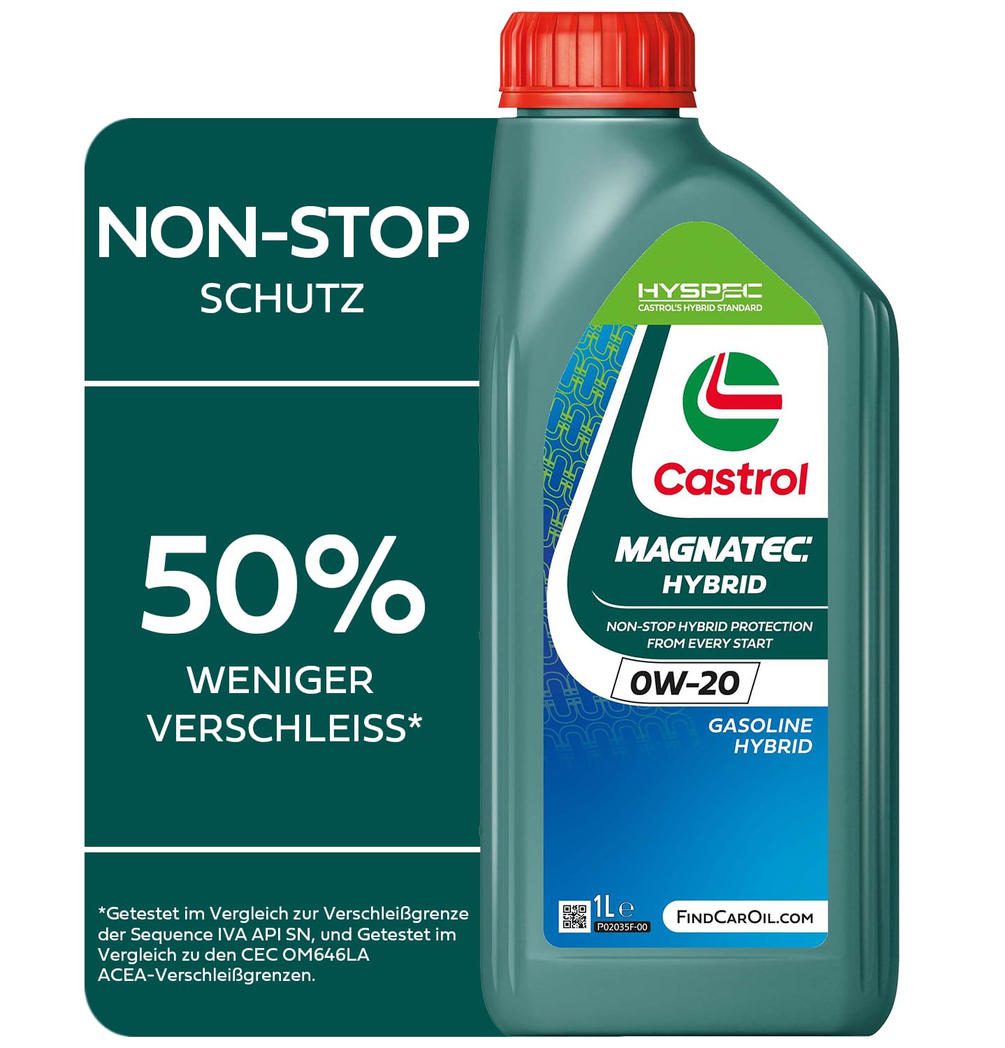 Castrol MAGNATEC Hybrid 0W-20 Motoröl, 1L von Castrol