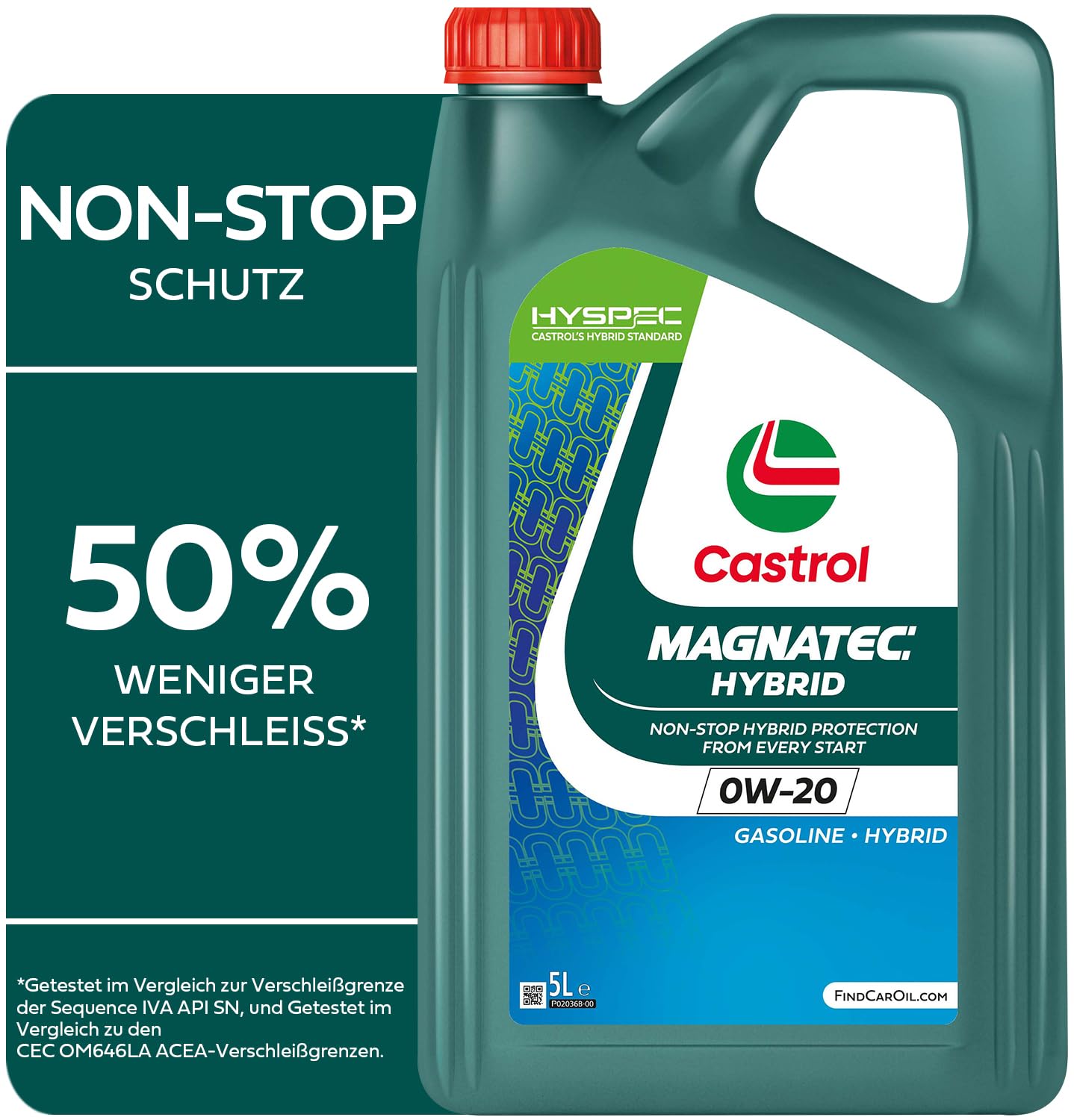 Castrol MAGNATEC Hybrid 0W-20 Motoröl, 5L von Castrol